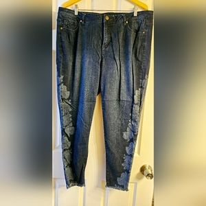 Lane Bryant Floral Skinny Jean